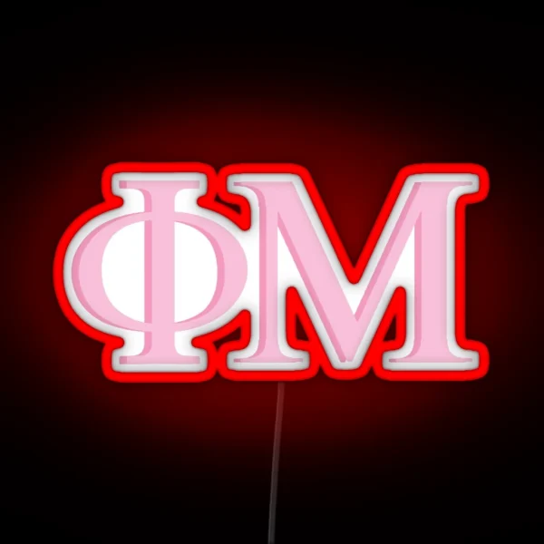 Phi Mu Letters RGB Neon Sign