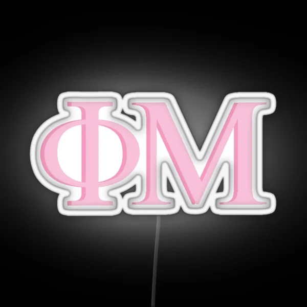 Phi Mu Letters RGB Neon Sign