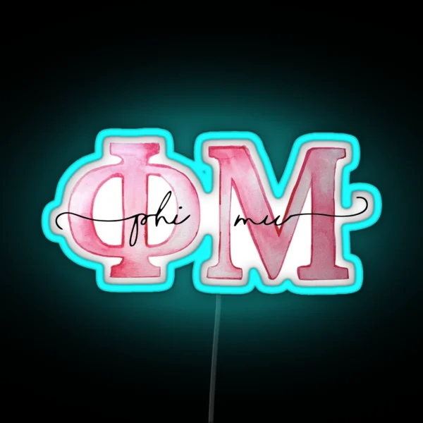 Phi Mu RGB Neon Sign