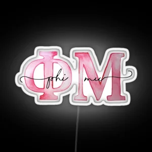 Phi Mu RGB Neon Sign