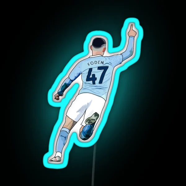 Phil Foden RGB Neon Sign