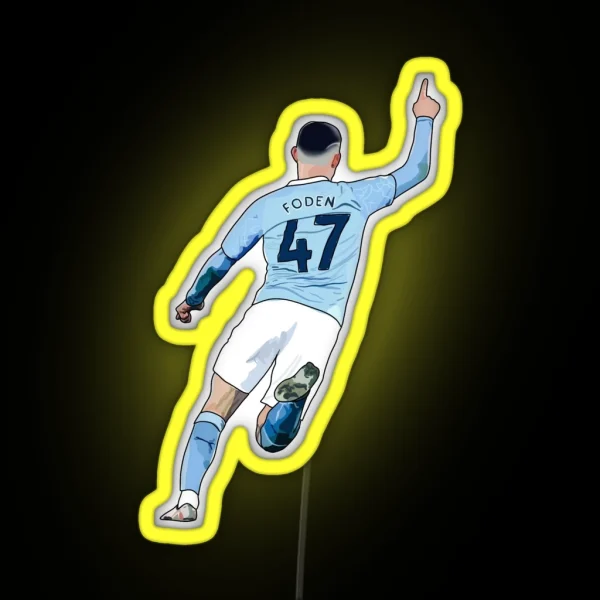 Phil Foden RGB Neon Sign