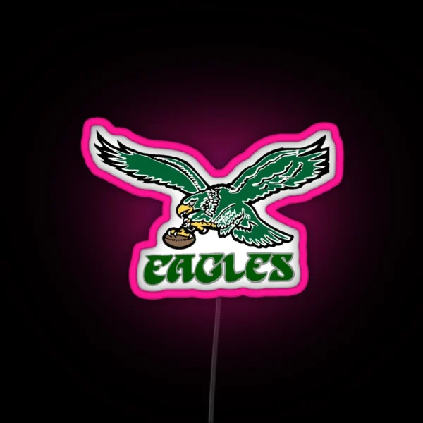 Philadelphia Vintage Eagles Logo RGB Neon Sign