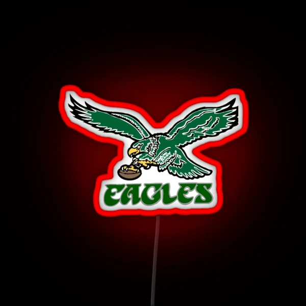 Philadelphia Vintage Eagles Logo RGB Neon Sign