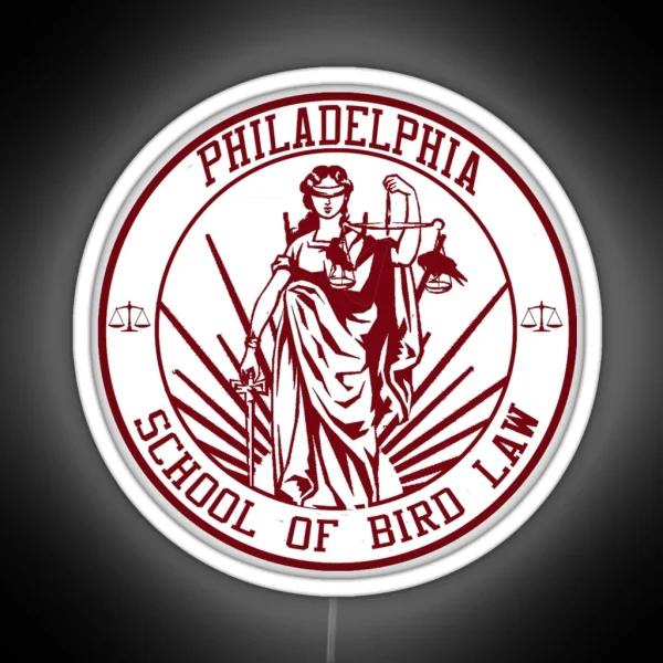 Philadephia School Of Bird Law RGB Neon Sign