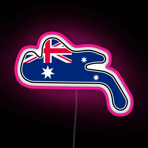 Philip Island Grand Prix Circuit Flag RGB Neon Sign