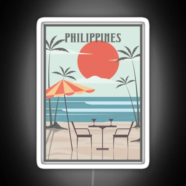 Philippines Honeymoon Retro RGB Neon Sign