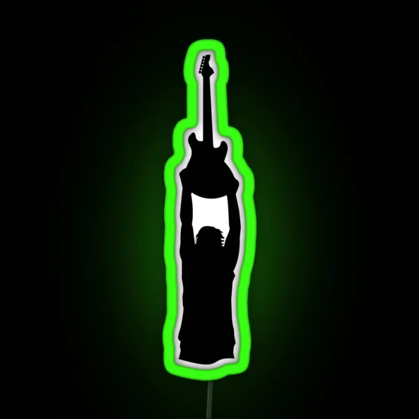 Phish Trey First Tube Silhouette Black RGB Neon Sign