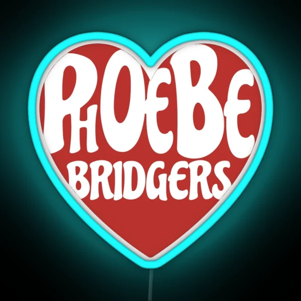 Phoebe Bridgers Logo Heart RGB Neon Sign