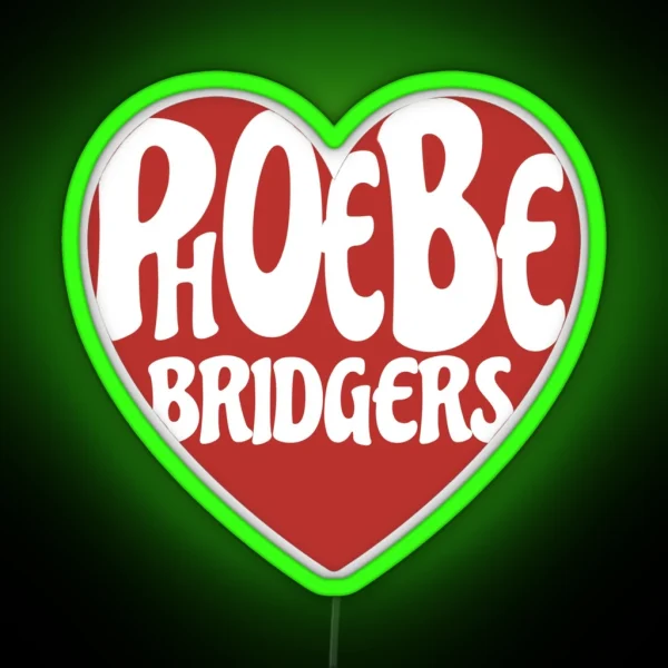 Phoebe Bridgers Logo Heart RGB Neon Sign