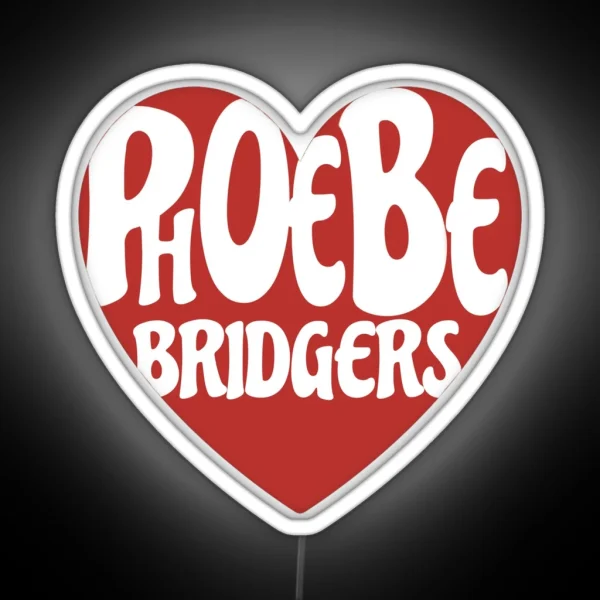 Phoebe Bridgers Logo Heart RGB Neon Sign