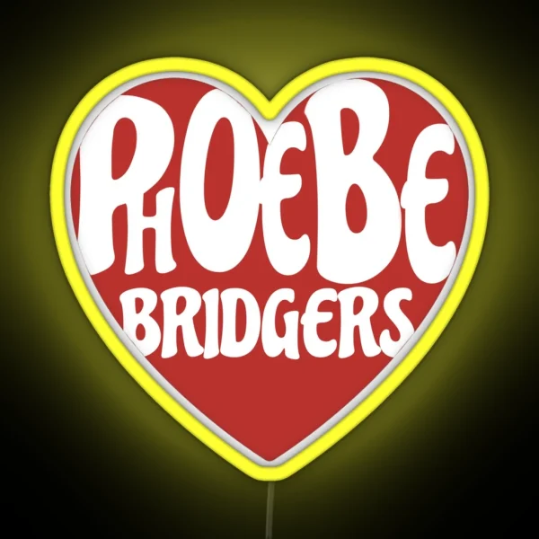 Phoebe Bridgers Logo Heart RGB Neon Sign