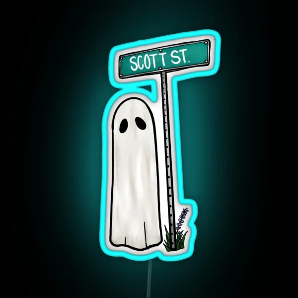 Phoebe Bridgers Scott Street Ghost RGB Neon Sign