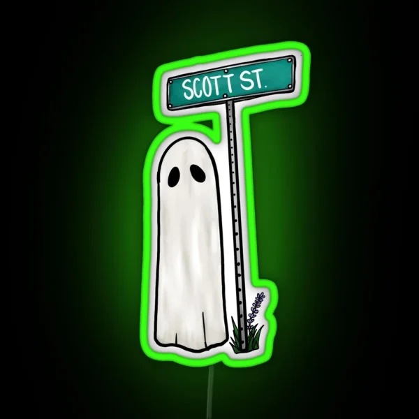 Phoebe Bridgers Scott Street Ghost RGB Neon Sign