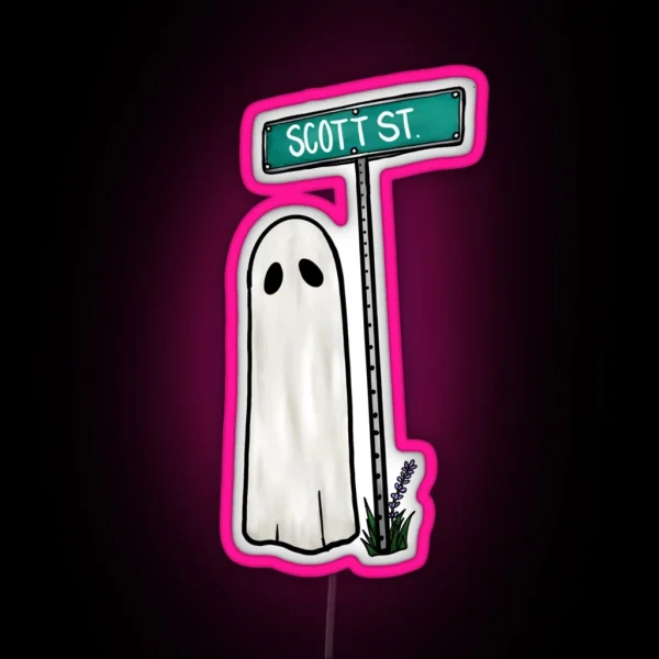 Phoebe Bridgers Scott Street Ghost RGB Neon Sign