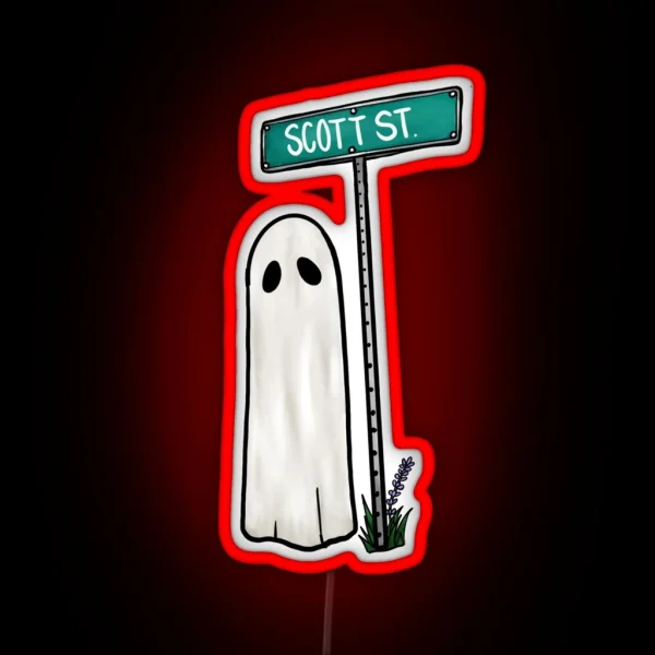 Phoebe Bridgers Scott Street Ghost RGB Neon Sign