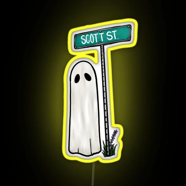Phoebe Bridgers Scott Street Ghost RGB Neon Sign