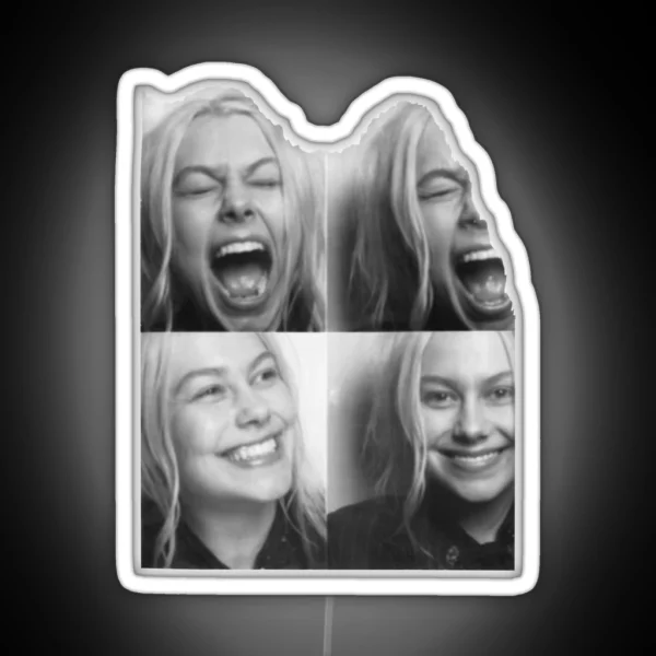 Phoebe Bridgers Vintage Looking Photo RGB Neon Sign