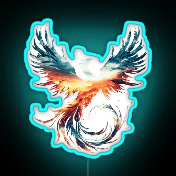 Phoenix Ascending RGB Neon Sign
