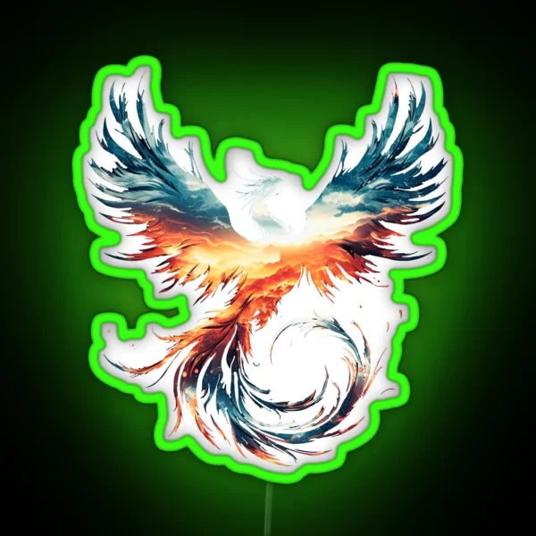 Phoenix Ascending RGB Neon Sign
