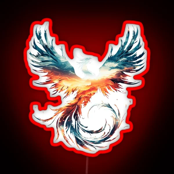 Phoenix Ascending RGB Neon Sign