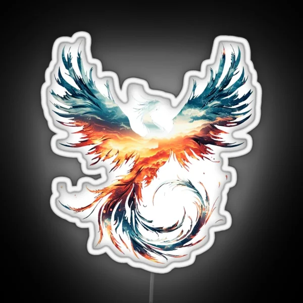 Phoenix Ascending RGB Neon Sign