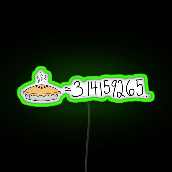 Pi E RGB Neon Sign