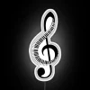 Add vibrant music to your walls with neon piano notes