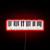 Add vibrant music touch with customizable piano RGB neon lighting.