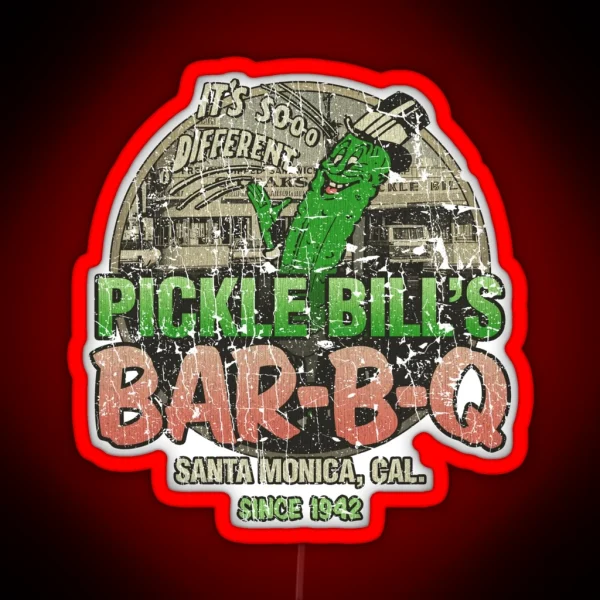 Pickle Bill S Bar B Q 1941 RGB Neon Sign