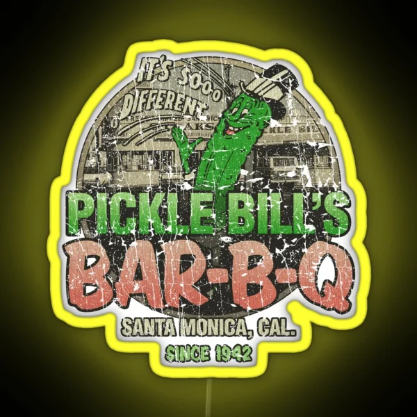 Pickle Bill S Bar B Q 1941 RGB Neon Sign