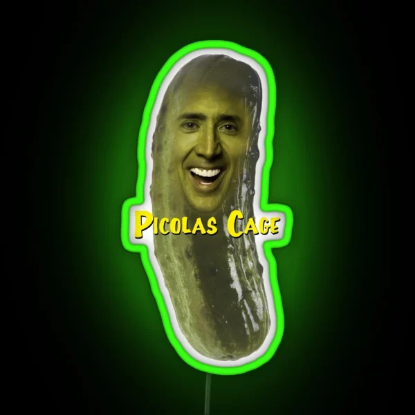 Picolas Cage RGB Neon Sign
