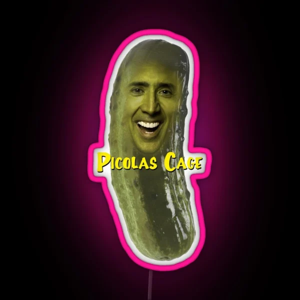 Picolas Cage RGB Neon Sign