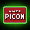Vintage Retro Style Picon Logo Red White Neon Sign Decor