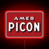 Vintage Inspired Amer Picon Red White RGB Colorful Neon Sign Accent