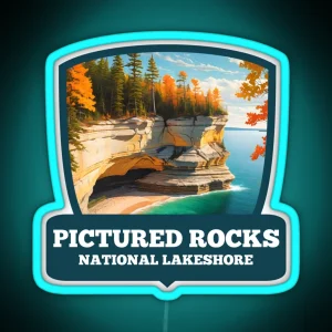 Pictured Rocks National Lakeshore RGB Neon Sign