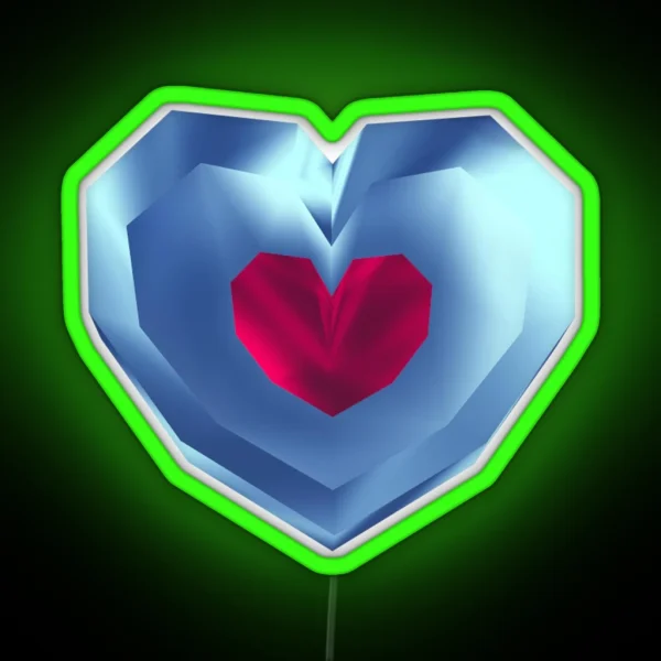 Piece Of Heart 64 Style RGB Neon Sign
