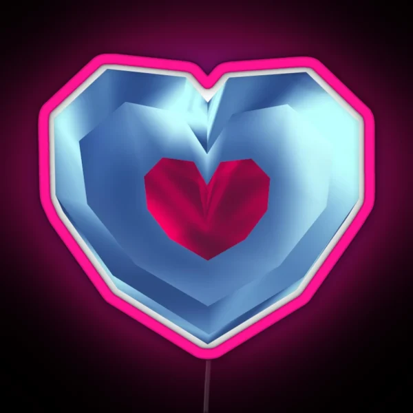 Piece Of Heart 64 Style RGB Neon Sign