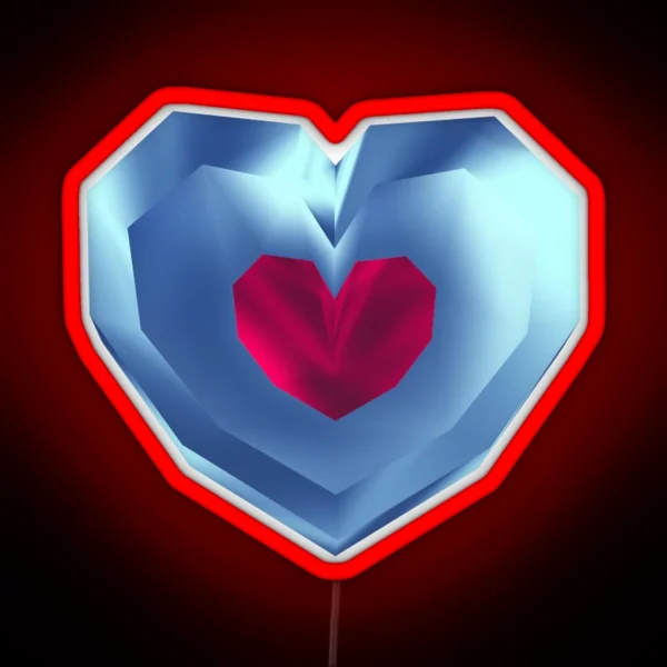 Piece Of Heart 64 Style RGB Neon Sign