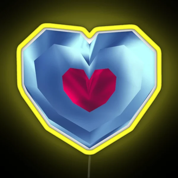 Piece Of Heart 64 Style RGB Neon Sign