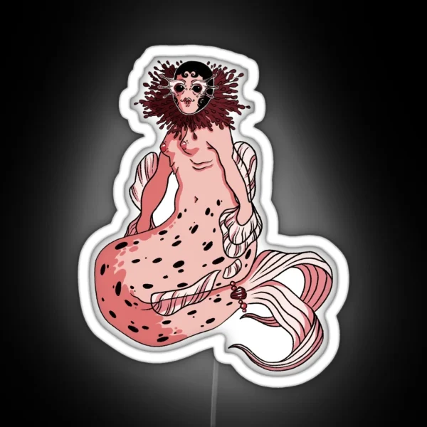 Pierrot Mermaid RGB Neon Sign