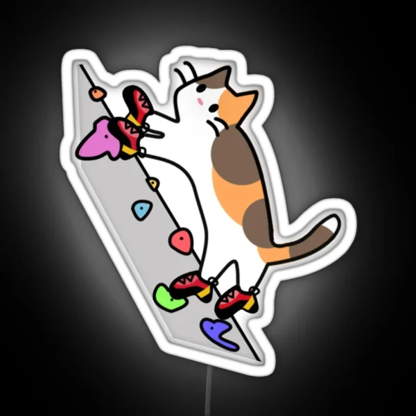 Pies De Gato No Words RGB Neon Sign