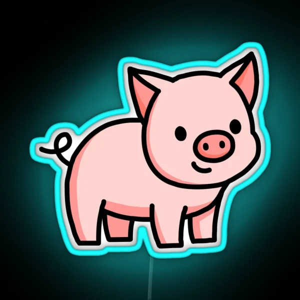 Pig RGB Neon Sign
