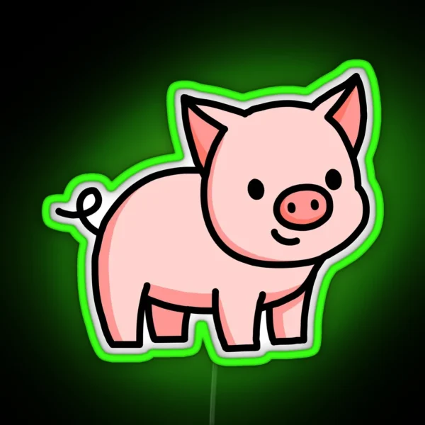 Pig RGB Neon Sign