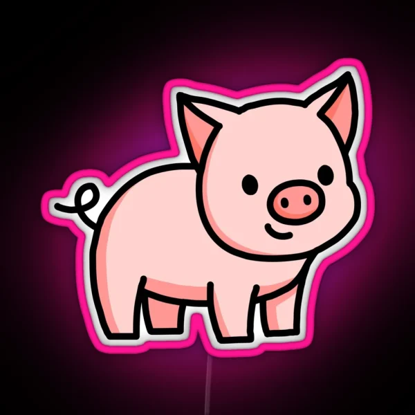 Pig RGB Neon Sign