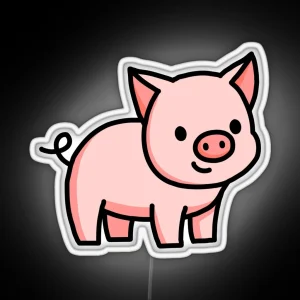 Pig RGB Neon Sign