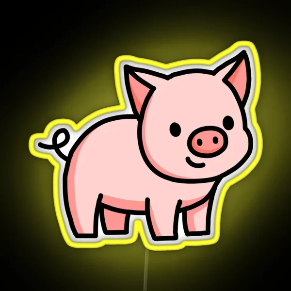 Pig RGB Neon Sign
