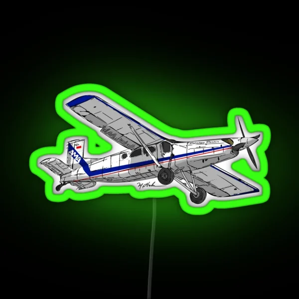 Pilatus PT6 Porter RGB Neon Sign