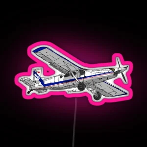 Pilatus PT6 Porter RGB Neon Sign