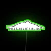 Pilot Mountain NC City Map Art Neon Sign Decor Accent